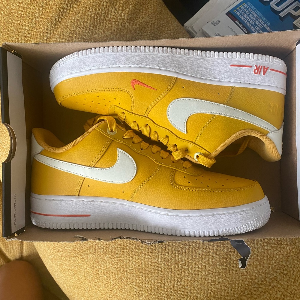Nike Yellow and White Women's Sneakers